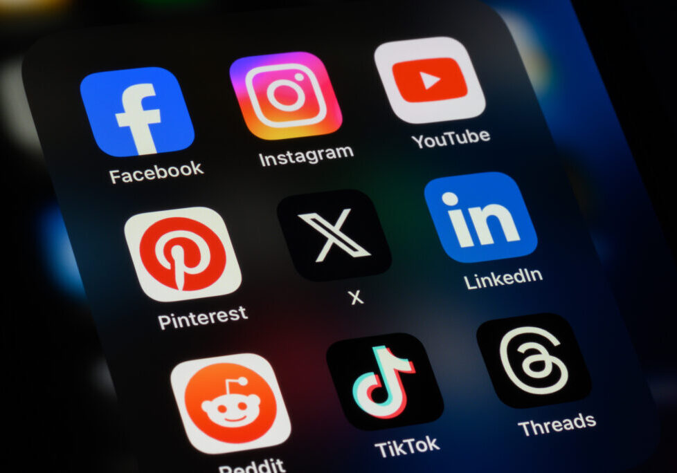 Social Media Platforms - Facebook, Instagram, YouTube, Pinterest, X, LinkedIn, Reddit, TikTok, Threads